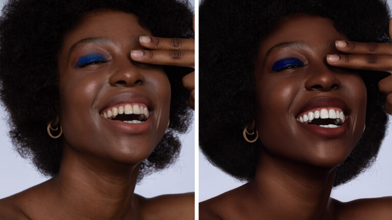 Professional Dark Skin Retouching in Photoshop – AI + Manual Workflow