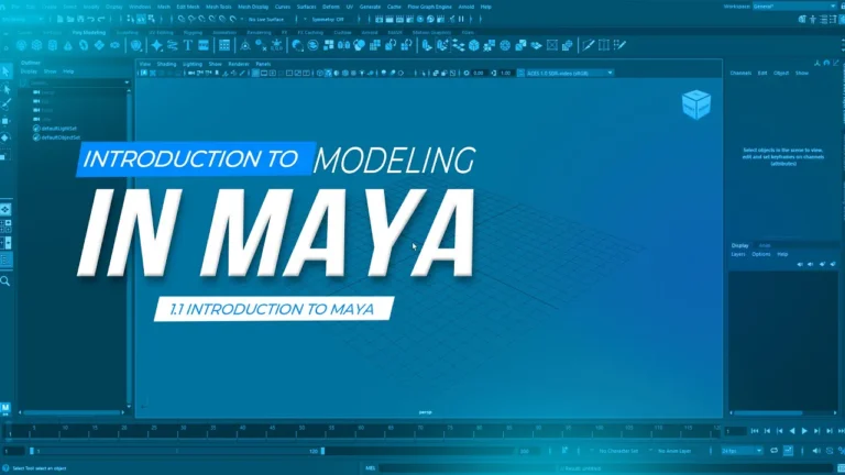 Maya Beginners Series: Complete Introduction to 3D Modeling, Texturing & Rendering